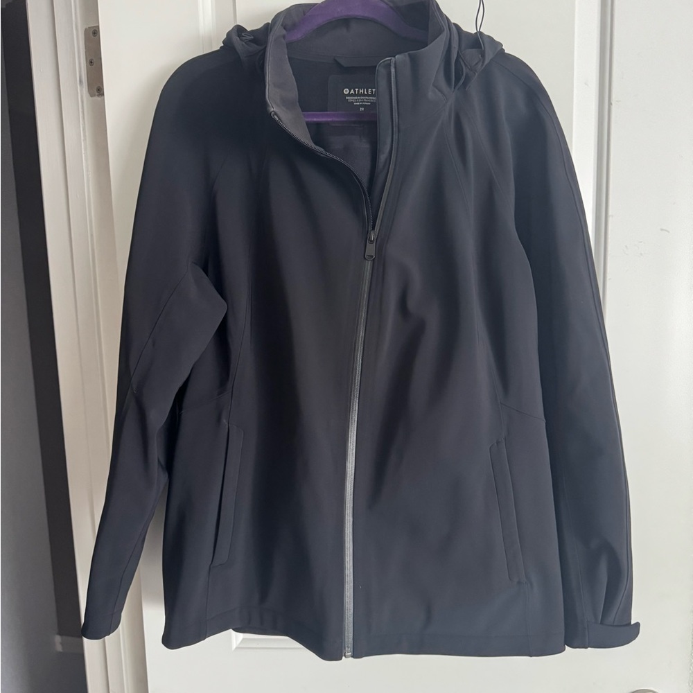 ATHLETA, 1X/2X, blk, waterproof, like new